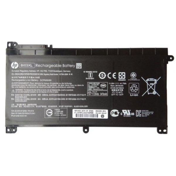 HP BI03XL Pavilion X360 M3 U 13 U Series 13 u000 13 U100TU 13 U141TU HSTNN UB6W TPN W118 Stream 14 AX Series Laptop Battery